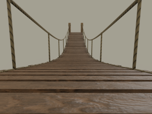 rope bridge 3Dモデル