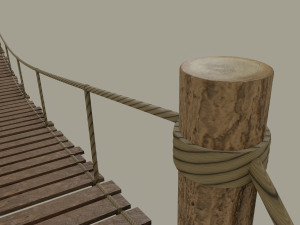rope bridge 3Dモデル