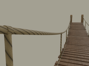 rope bridge 3Dモデル