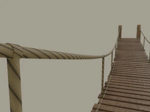 rope bridge 3D Model