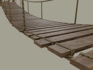 rope bridge 3D Model