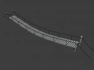 rope bridge 3D Model