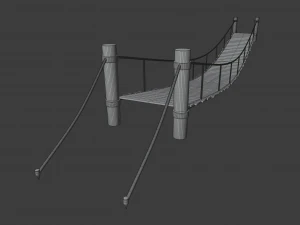 rope bridge 3D Model