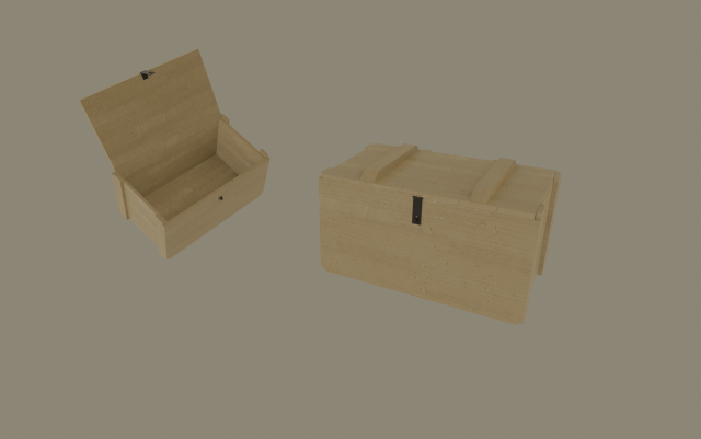 military ammo crate Modelo 3D .c4d .max .obj .3ds .fbx .stl .blend 