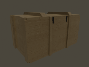 military ammo crate Modelo 3D
