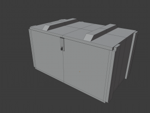 military ammo crate Modelo 3D