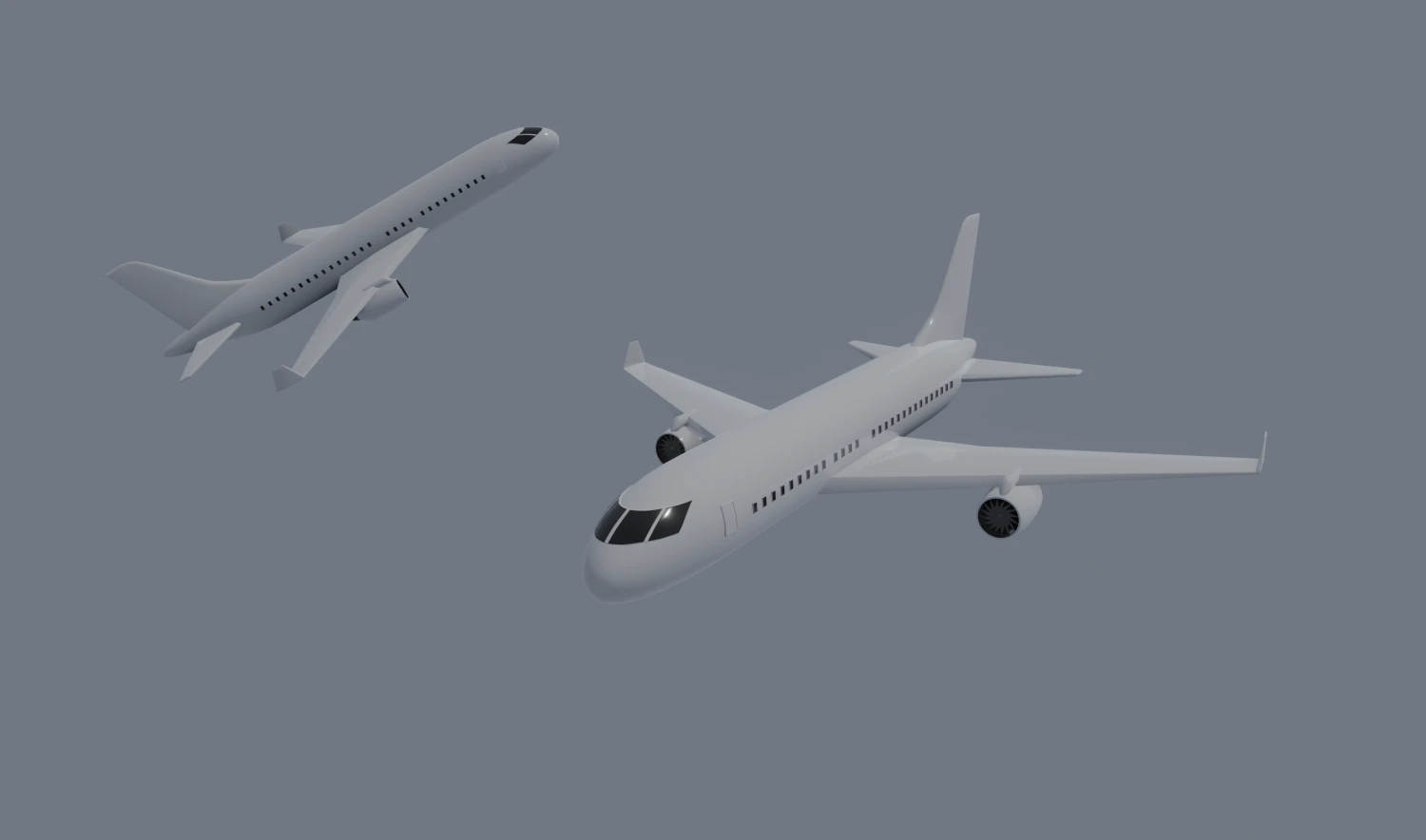 airplane 3D Model .c4d .max .obj .3ds .fbx .stl .blend 