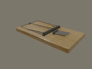 쥐덫 3D 모델