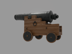 pirate cannon 3D Model