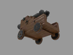 pirate cannon 3D Model
