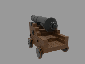 pirate cannon 3D Model