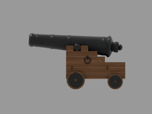 pirate cannon 3D Model