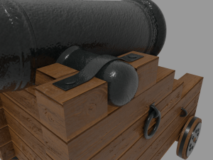 pirate cannon 3D Model