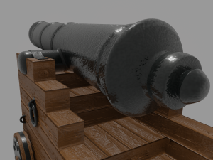 pirate cannon 3D Model