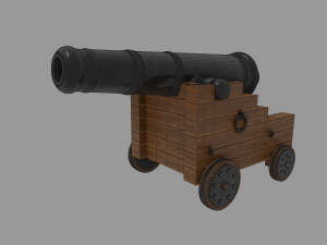 pirate cannon 3D Model