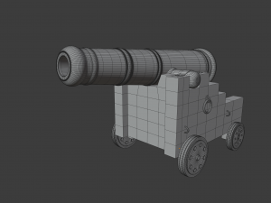 pirate cannon 3D Model