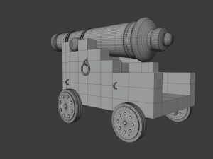 pirate cannon 3D Model