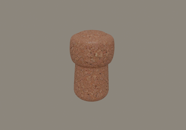 champagne cork 3D Model .c4d .max .obj .3ds .fbx .stl .blend 