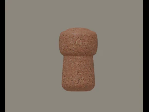 샴페인 코르크 3D 모델