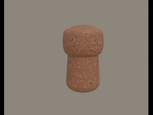 champagne cork 3D Model