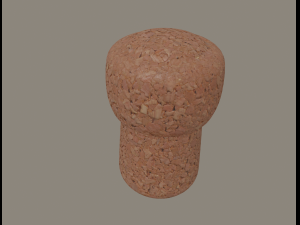 champagne cork 3D Model