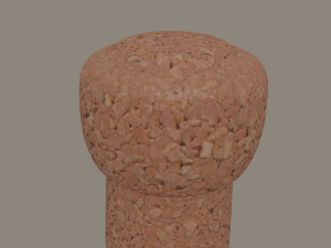 champagne cork 3D Model