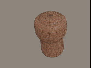 champagne cork 3D Model