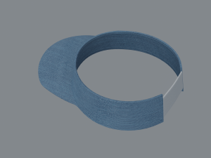 visor cap Model 3D