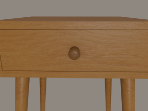 wooden nightstand Modelo 3D