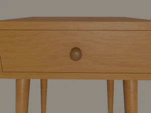 wooden nightstand 3D Model