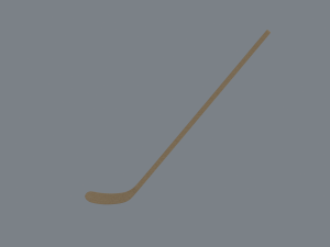 wooden hockey stick 3D-Modell