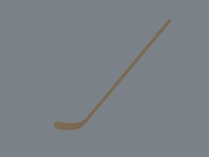 palo de hockey de madera Modelo 3D