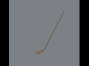 wooden hockey stick 3D मॉडल