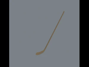 wooden hockey stick 3D Model