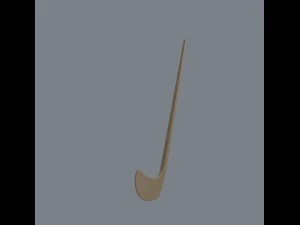 wooden hockey stick 3D Model