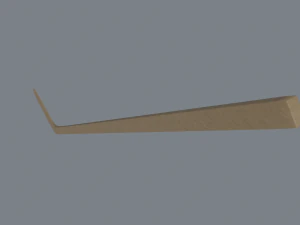 wooden hockey stick 3D Model