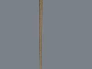 wooden hockey stick 3D मॉडल