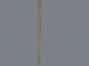 wooden hockey stick 3D Model