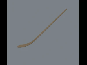 wooden hockey stick 3D Model
