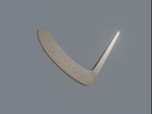wooden hockey stick 3D Model