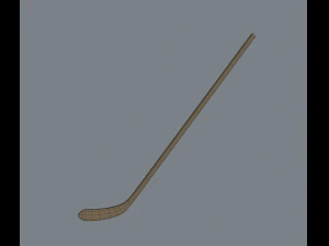 wooden hockey stick 3D Model