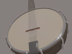 banjo 3D 模型