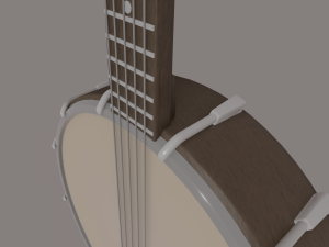 banjo 3D 模型