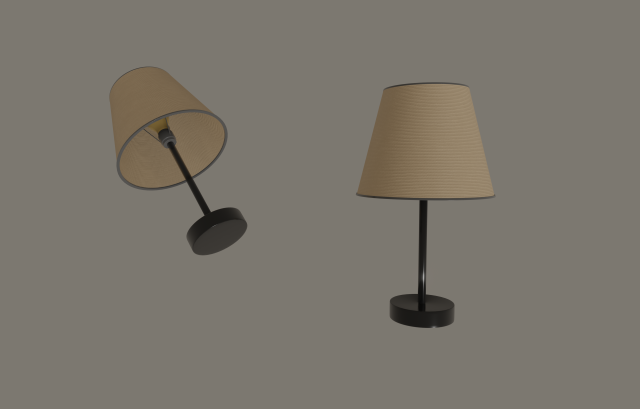 table lamp 3D Model .c4d .max .obj .3ds .fbx .stl .blend 