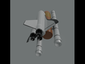 space shuttle 3D 模型