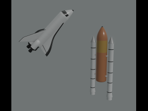 space shuttle 3D 模型