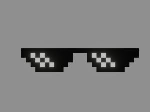 pixel sunglasses Modelo 3D