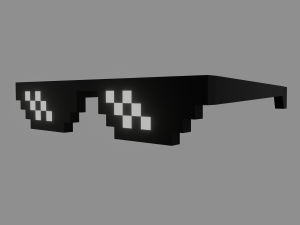 pixel sunglasses Modelo 3D