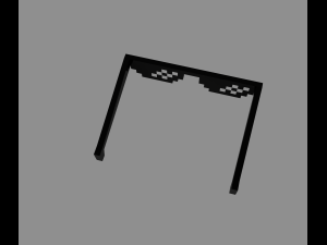 pixel sunglasses Modelo 3D