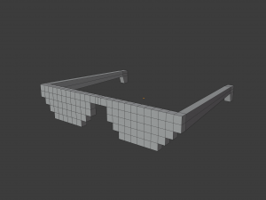 pixel sunglasses Modelo 3D